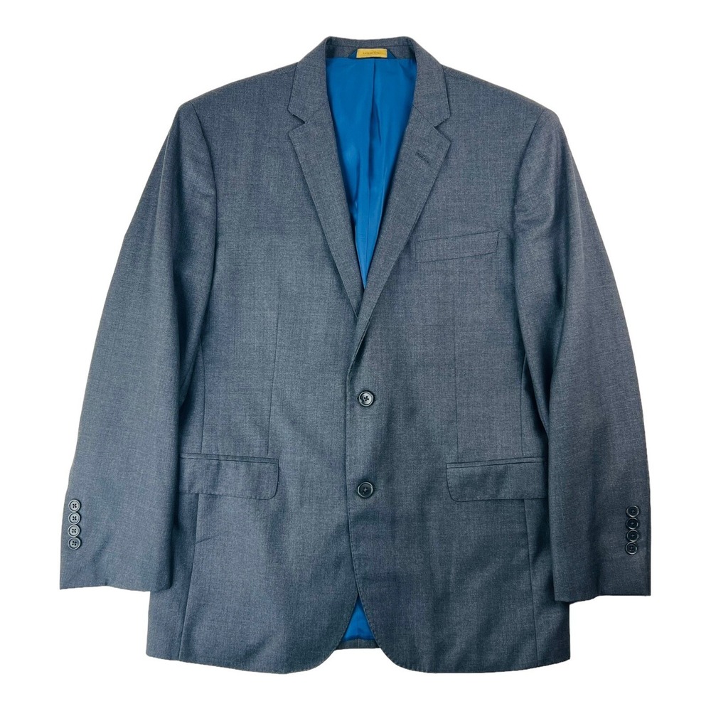 Brooks Brothers Dark Gray Brooksgate Vitale Barberis Wool 2 Btn/Vent Mens Sz 42R - Picture 1 of 7